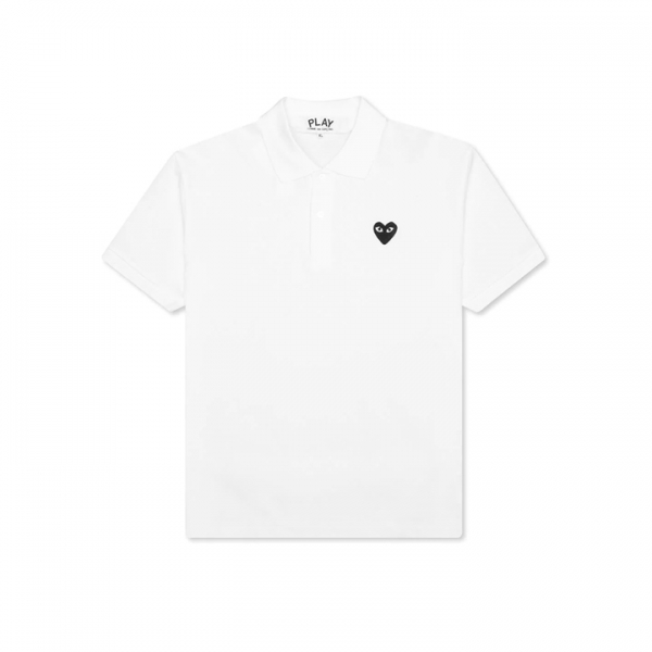 ◆당일◆26SS 블랙 하트 와펜 카라 티셔츠 화이트 AX-T066-051-2