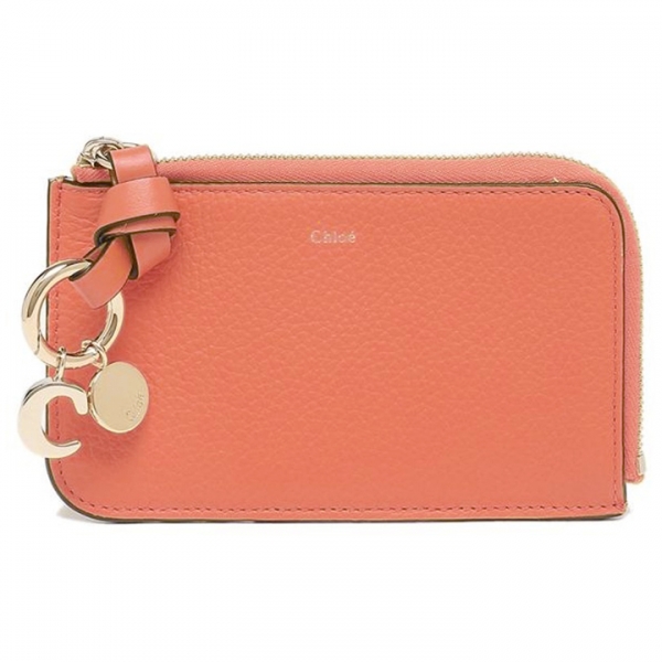 ◆당일◆25FW 알파벳 스몰 코인 카드지갑 플레이밍 코랄 CHC21WP944F57 6W2