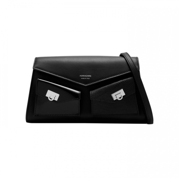 ◆당일◆25FW 멀티 포켓 허그 미니 숄더백 블랙 22-0916 0785902