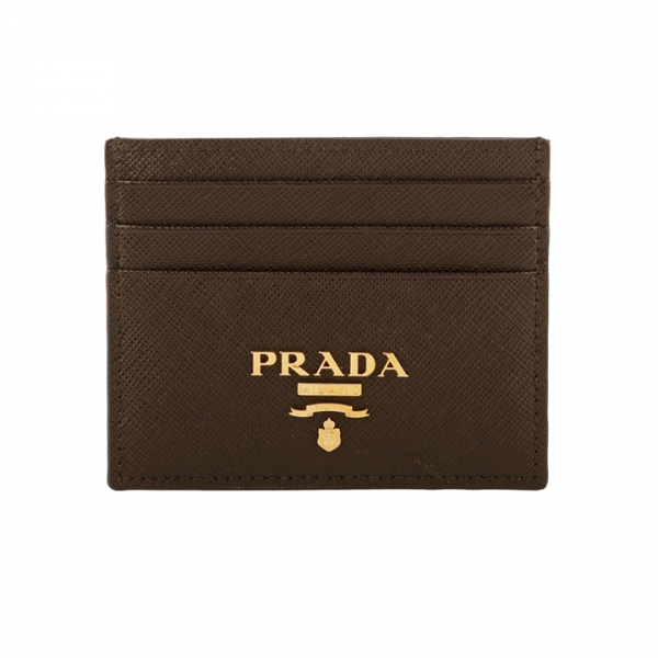 ◆당일◆25FW 금장 로고 사피아노 카드지갑 브라운 1MC025 2D93 F0038