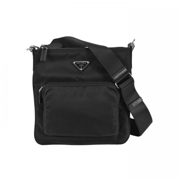 ◆당일◆26SS 삼각 로고 테수토 메신저백 블랙 1BH716 ZOT F0002