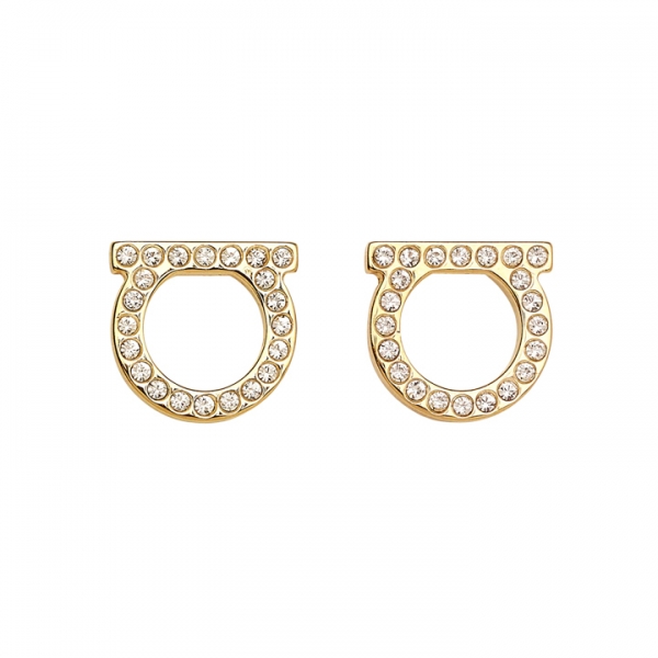 ◆당일◆26SS 간치니 크리스탈 라지 이어링 골드 76-0122 0696573