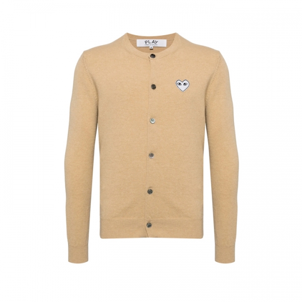 ◆당일◆26SS 화이트 하트 와펜 패치 가디건 베이지 AX-N065-051-2