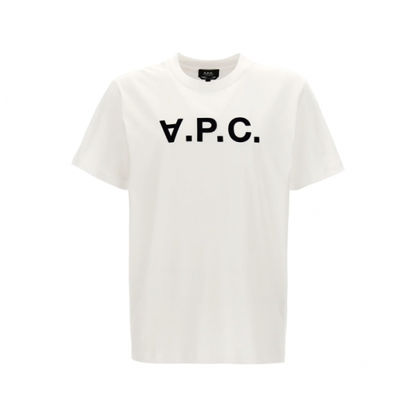 ◆당일◆26SS VPC 벨벳 로고 스탠다드핏 티셔츠 화이트 COHBM M26384 TAE