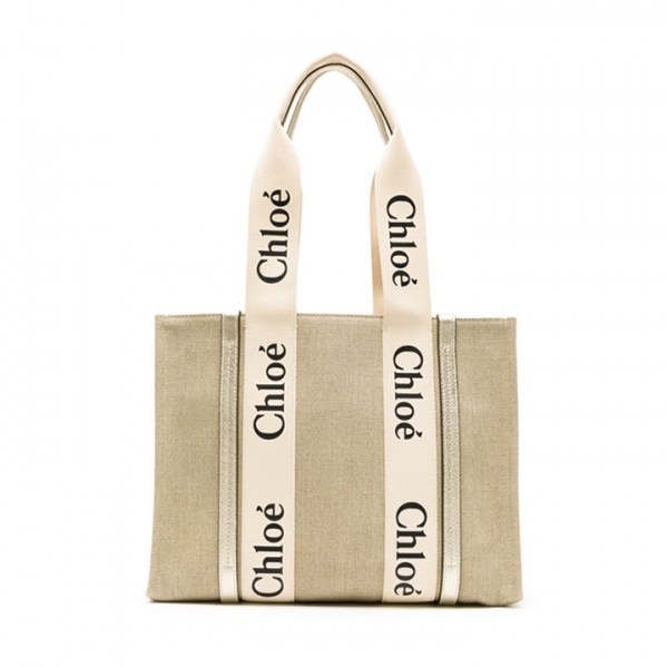 ◆당일◆25FW 우디 미디움 토트백 라이트골드 CHC24US383N22 9DJ