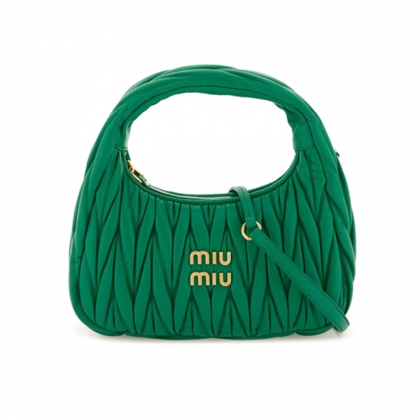 ◆당일◆26SS 마틀라세 금장로고 토트&숄더백 그린 5BC125 N88 F0458