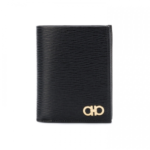 ◆당일◆26SS 금장 더블 간치니 반지갑 블랙 66-A067 0685996