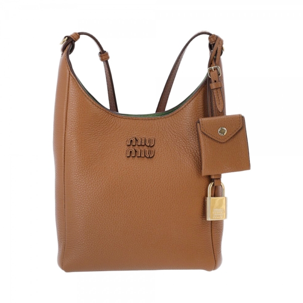 26SS 자수 로고 미니 버킷 크로스백 카라멜 5BE099 2IFL F04YM