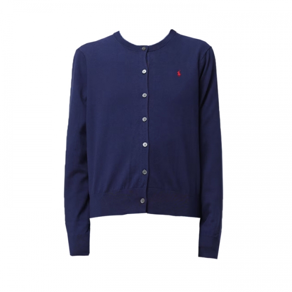 ◆당일◆25FW 포니 자수 클래식 가디건 블루 211891672 002