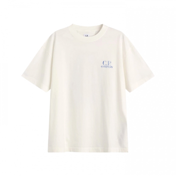 ◆당일◆26SS 로고 프린트 세일러 반팔 티셔츠 화이트 20CMTS143A 110579W 103