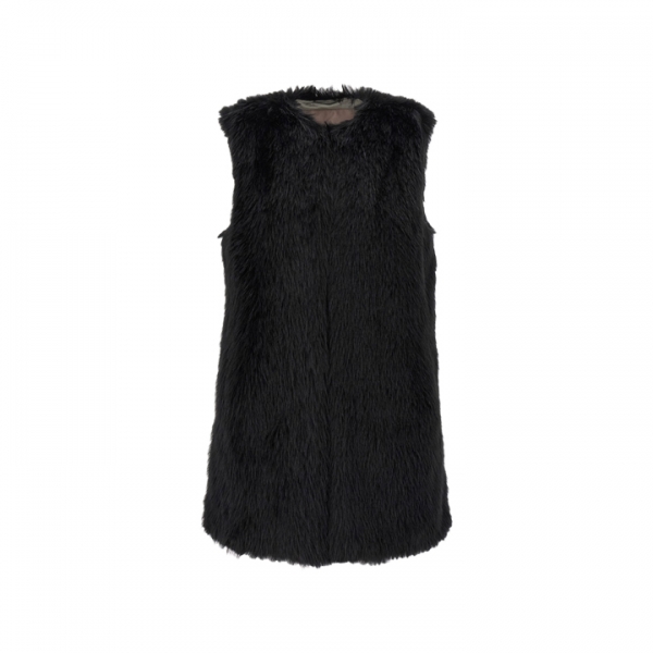 ◆당일◆25FW 리조트 RESORT 퍼 베스트 블랙 GC00065DR 12627 9300