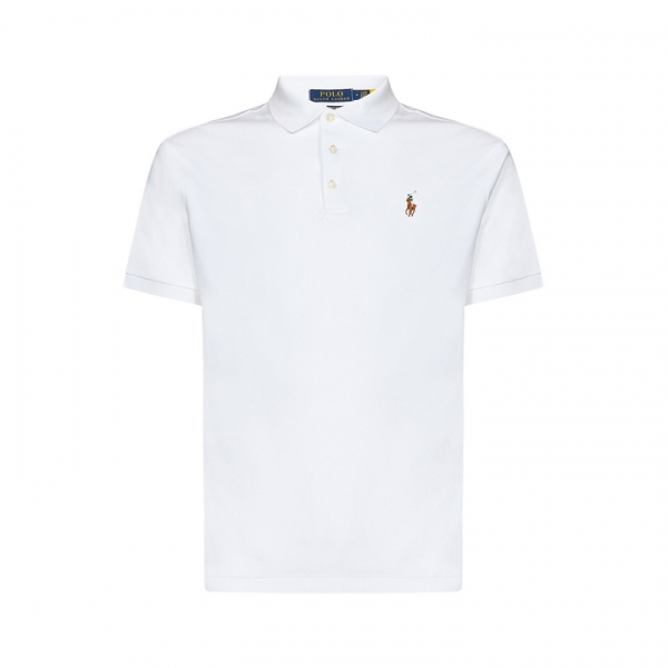 ◆당일◆26SS 포니 자수 커스텀 슬림핏 카라 티셔츠 화이트 710713130 003