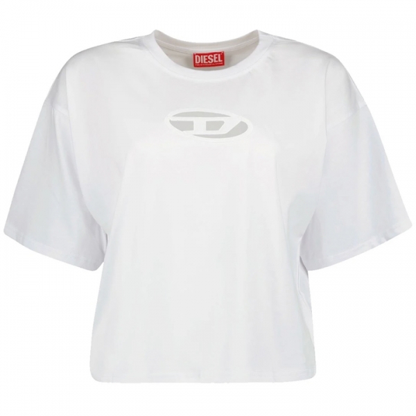 ◆당일◆25SS T-BUXT-CROP-OD 로고 티셔츠 화이트 A15096 0NIAX 100