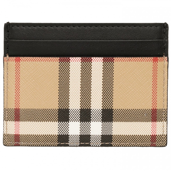 ◆당일◆23FW 샌든 SANDON 체크 카드지갑 아카이브베이지/블랙 8065483