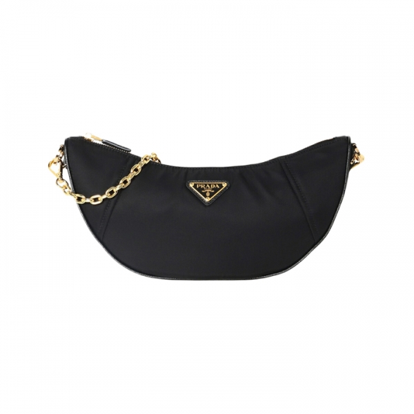 ◆당일◆26SS 금장로고 드뮈룬 나일론 체인 숄더백 블랙 1BH222 R064 F0002