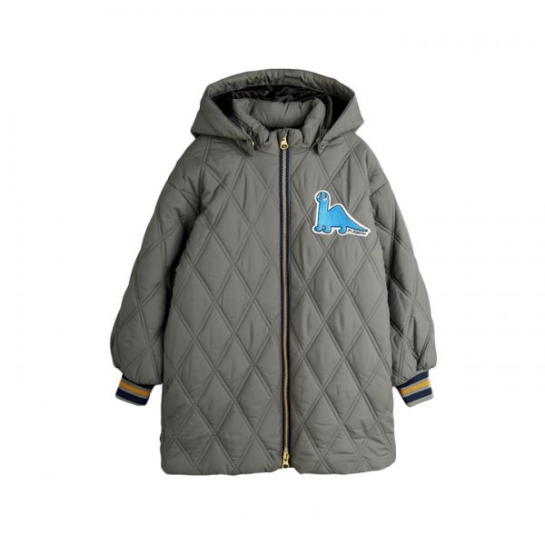 ◆키즈◆키즈 다이노 패치 롱 퀄팅 자켓 그레이 25710103 97