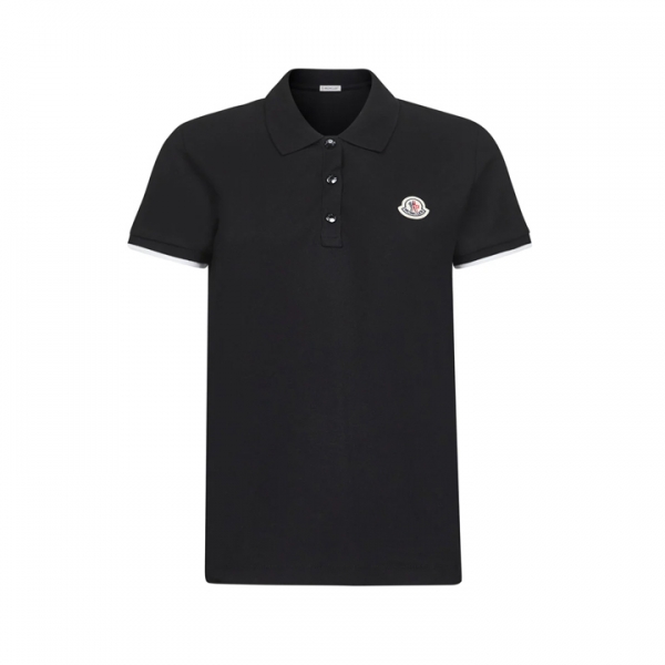 ◆당일◆25FW 로고 패치 폴로 티셔츠 블랙 8A000 04 84720 999