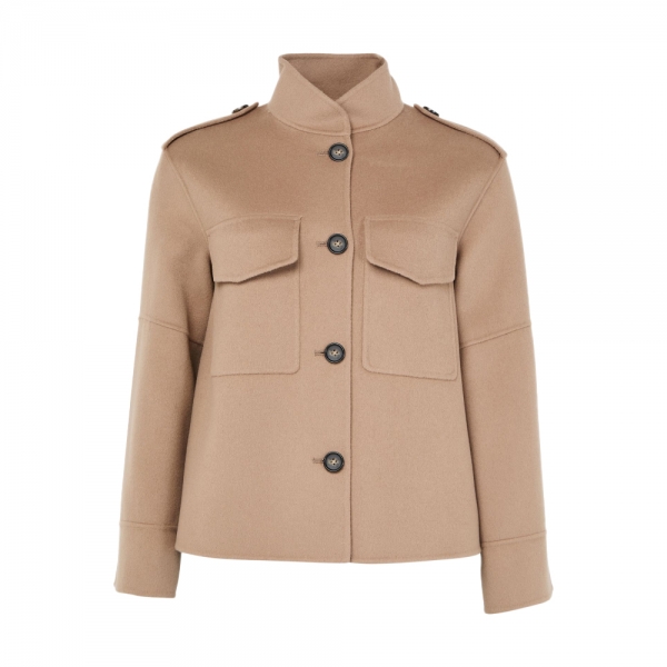 ◆당일◆25FW 프리 FREE 견장 울 드랩 자켓 샌드 2529046043 094