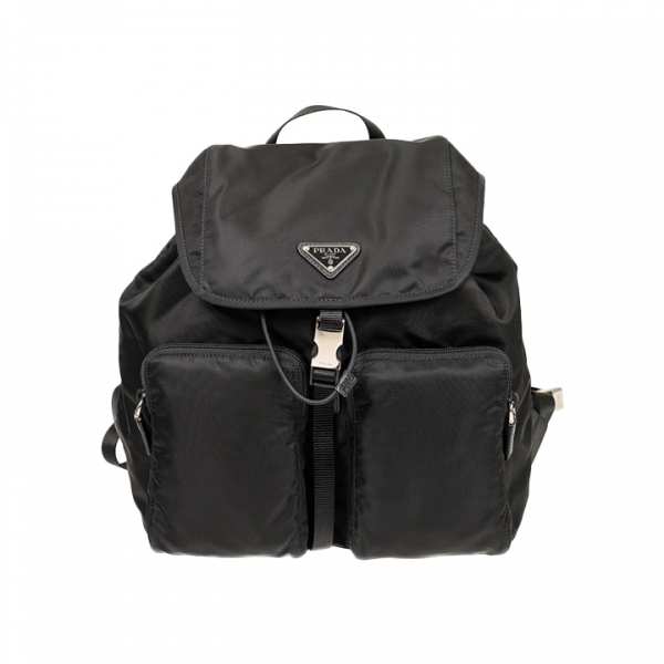 ◆당일◆26SS 삼각로고 나일론 백팩 블랙 1BZ005 ZOT F0002