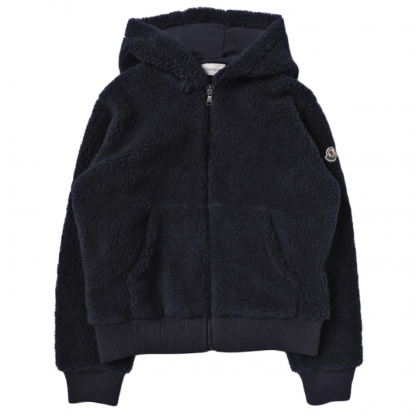 ◆키즈◆23FW 여성 로고 패치 테디 후드집업 네이비 8G000 08 89A3X 778