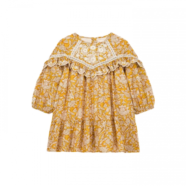 ◆키즈◆키즈 오라나 셔링 원피스 허니 마운틴 애븐스 25F_S0067 HONEY