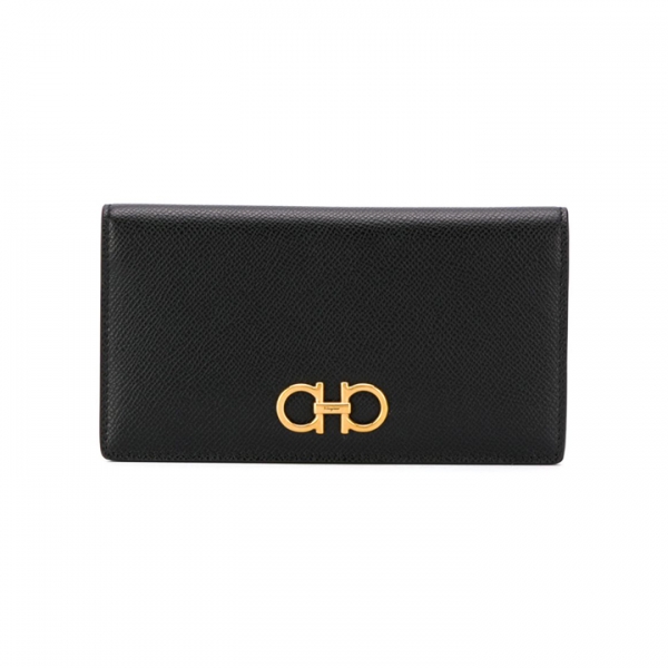 ◆당일◆26SS 더블 간치니 콘티넨탈 장지갑 블랙 22-D779 0726510