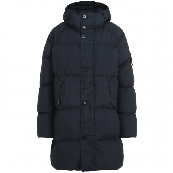 ◆당일◆24FW 와펜 가먼트다이드 크링클랩스 롱 패딩 네이비 811570123 V0020