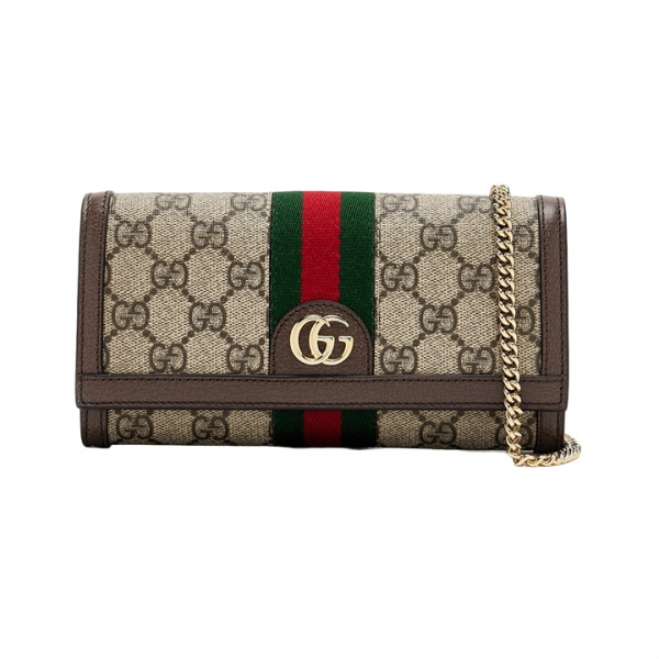 ◆당일◆26SS GG 오피디아 체인 월렛&크로스백 베이지 772309 96IWG 8745