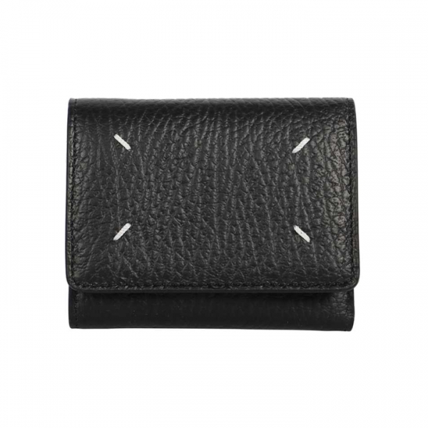 ◆당일◆26SS 스티치 로고 코인 반지갑 블랙 SA3UI0010 P4455 T8013