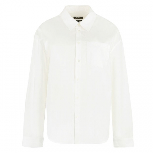 ◆당일◆25SS 로고 자수 슈미즈 셔츠 화이트 COEVD F12459 AAB