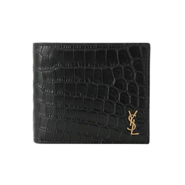 ◆당일◆26SS 모노그램 금장 크로커다일 반지갑 블랙 607727 DZEDW 1000