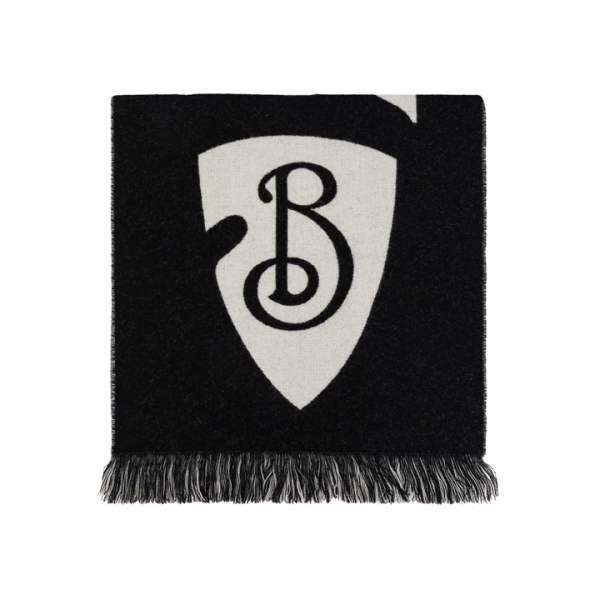 ◆당일◆25FW 텍스트 로고 울 머플러 블랙 8109563