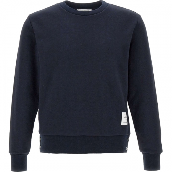 ◆당일◆25SS 백 삼선 크루넥 클래식 맨투맨 네이비 MJT085A 03377 415