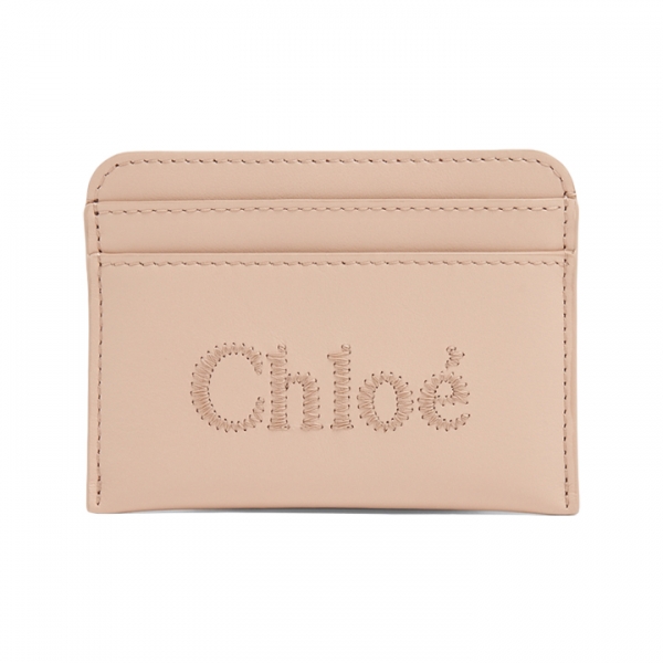 ◆당일◆25FW 로고 자수 카드지갑 시멘트핑크 CHC23SP868I10 6J5