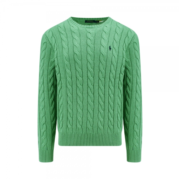 26SS 포니 자수 케이블 니트 그린 710775885 052