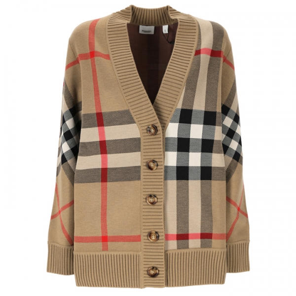 ◆당일◆25FW 카라그 CARAGH 체크 가디건 아카이브베이지 8039153