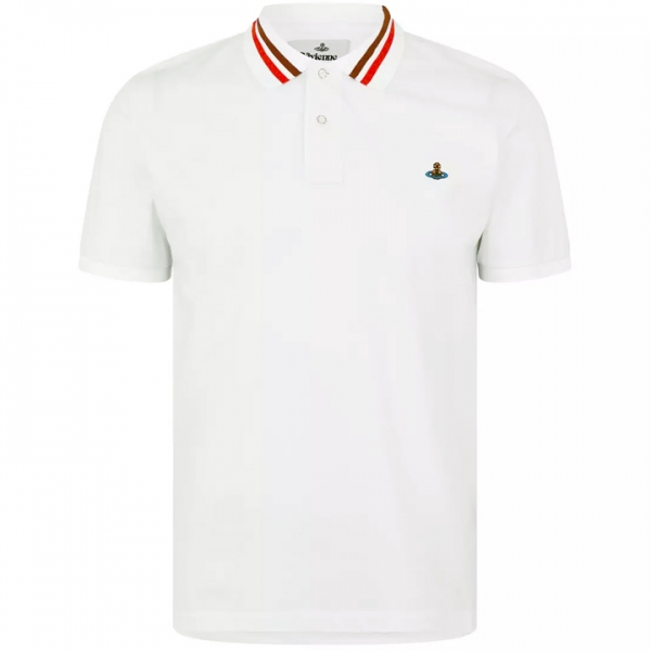 ◆당일◆25SS ORB 로고 자수 클래식 폴로 티셔츠 화이트 2H01000I J0009 A401