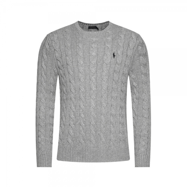 26SS 포니 자수 케이블 니트 그레이 710775885 013