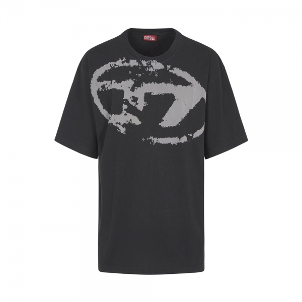 26SS T-BOXT-N14 벨벳 로고 티셔츠 블랙 A13049 0DQAU 9XX