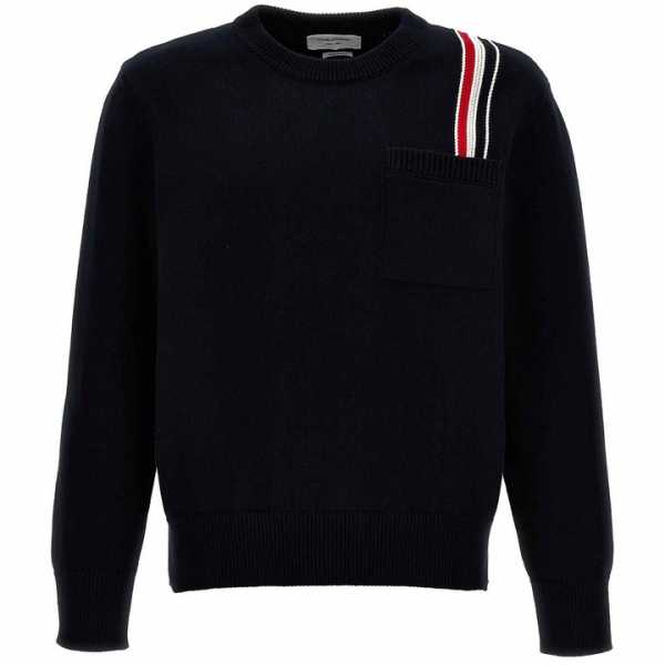 ◆당일◆24FW RWB 스트라이프 크루넥 풀오버 니트 네이비 MKA502A Y3017 415