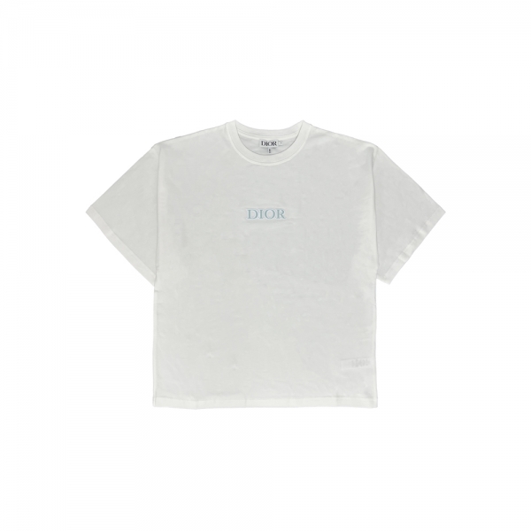 여성 로고 패치 티셔츠 아이보리 6SBM23TEEG 013