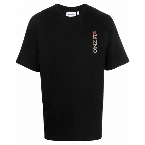 ◆당일◆22SS 체스트 로고 자수 티셔츠 블랙 5TS202 4SB 99