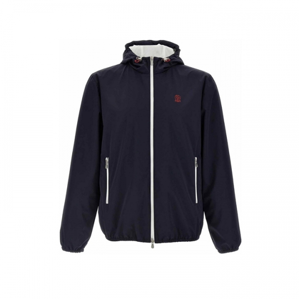 ◆당일◆26SS 로고 자수 후드 자켓 네이비 MM49A7440G C1086