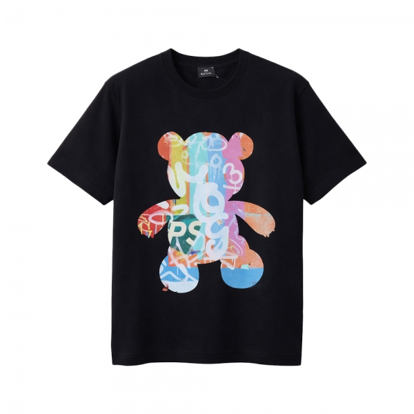 26SS 캐주얼 핏 테디 그래픽 반팔 티셔츠 블랙 M2R 220X VP5789 79