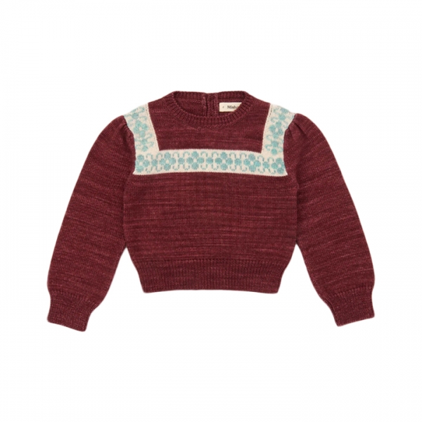 ◆키즈◆키즈 폴크 리본 니트 브릭 K1231W25 606