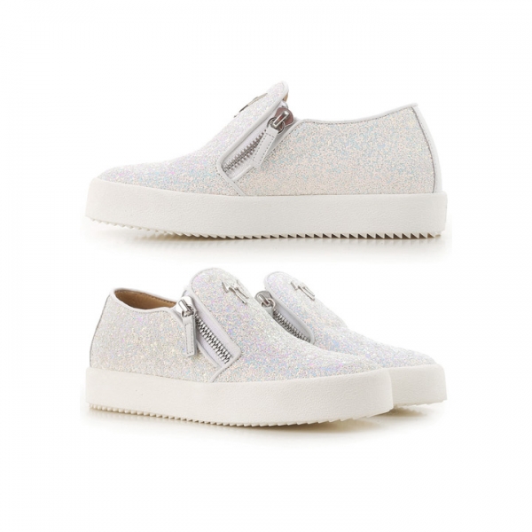 ◆15주년◆여성 메이 슬립온 글리터 화이트 RW70008 009