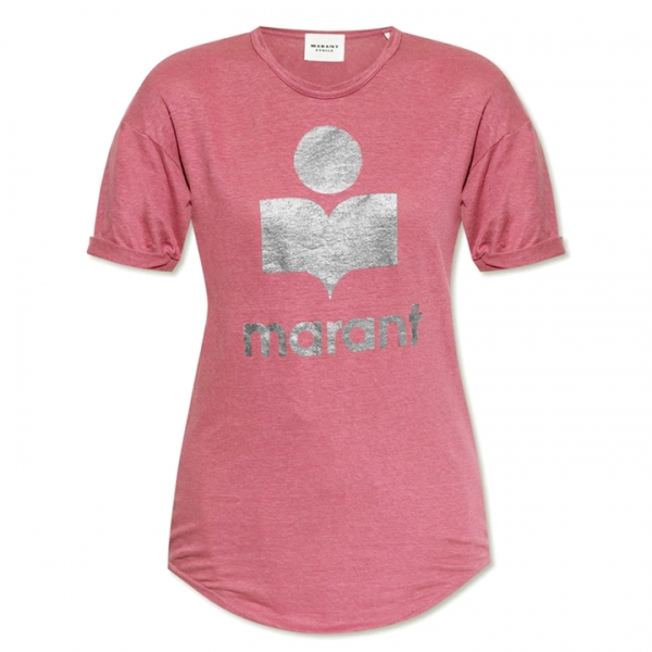 ◆당일◆25SS 콜디 KOLDI 로고 린넨 티셔츠 앤틱핑크 TS0004FA A1N10E AKSI