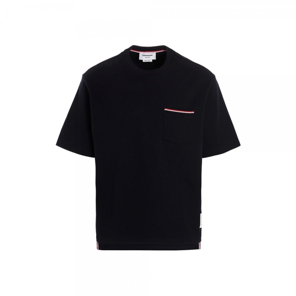 26SS 삼선 포켓 티셔츠 네이비 MJS183A 07323 415