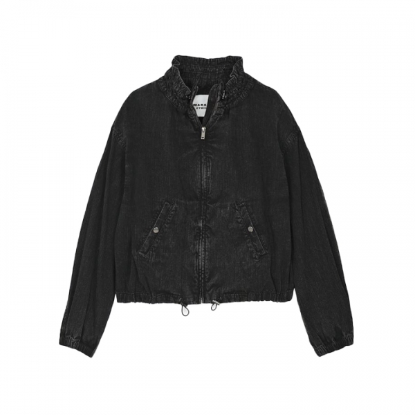 ◆당일◆26SS 플룸 PLUME 샹브레 크롭 자켓 페이드블랙 VE0372FD D1H04E 02FK