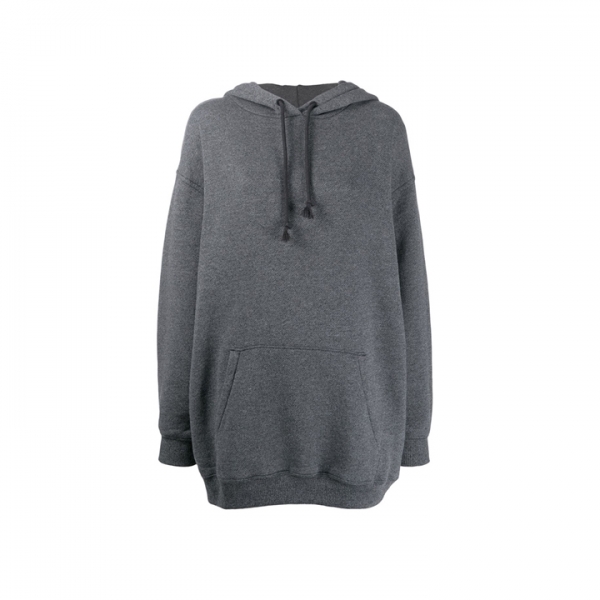 ◆15주년◆여성 백 리버스 라벨 후드티 블랙 AI0044 900